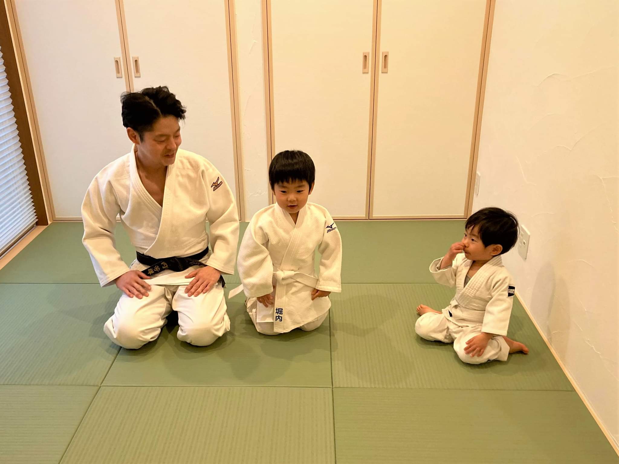 お父さんと小さなお子様の練習場所